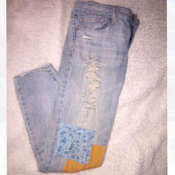 American Eagle Outfitters Denim - American eagle patch skinny jeans